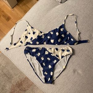 Summersalt blue and white spotted bikini